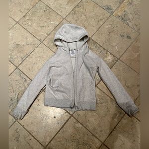 Athlete girl grey zip up size 12
